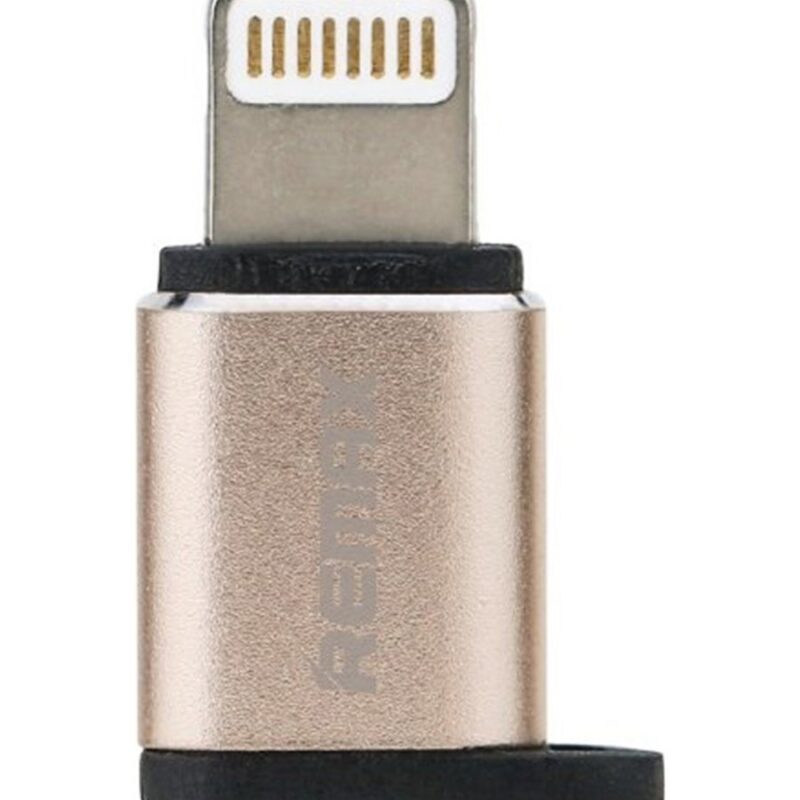 Adaptador Micro USB / Lightning Dorado