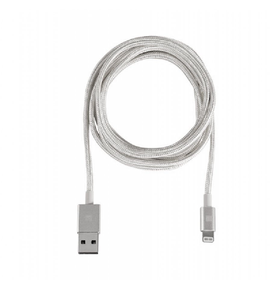 Cable USB a Iphone Lighting Plateado