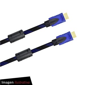 Cable HDMI M/M Mallado 3Mts Nisuta - Compulider