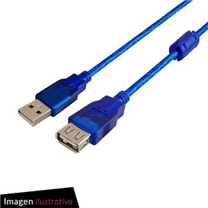 Extension Cable USB M/H 2.0 1.8Mts Nisuta - Compulider