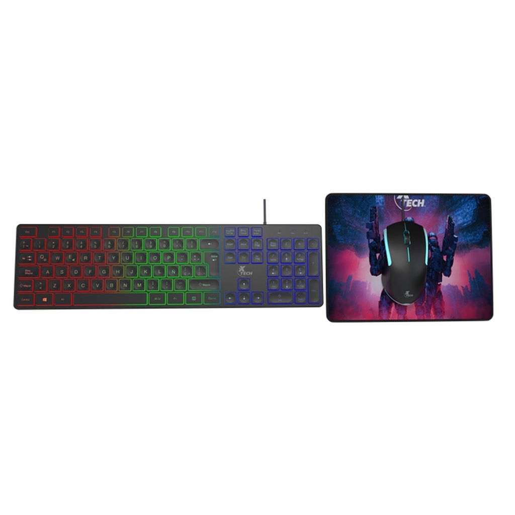 Kit Teclado y Mouse XTECH XTK-535S 1