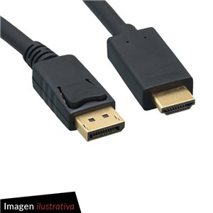 Cable Display Port a HDMI M/M 1.8m Nisuta NS-CADPHD - Compulider