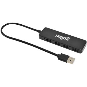 Hub USB 4 Puertos 2.0 Nisuta NS-UH0420 - Compulider