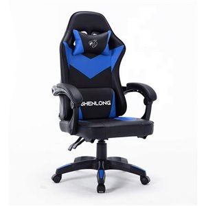 Silla Gamer ShenLong SH-GC135 Negra y Azul - Compulider