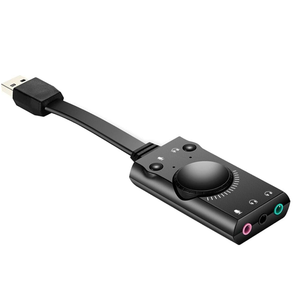 Conversor USB a audio 7.1 con control de volumen Nisuta NS-COUSAU7G 1