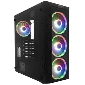Gabinete Gamer Woolin W202A RGB - Compulider