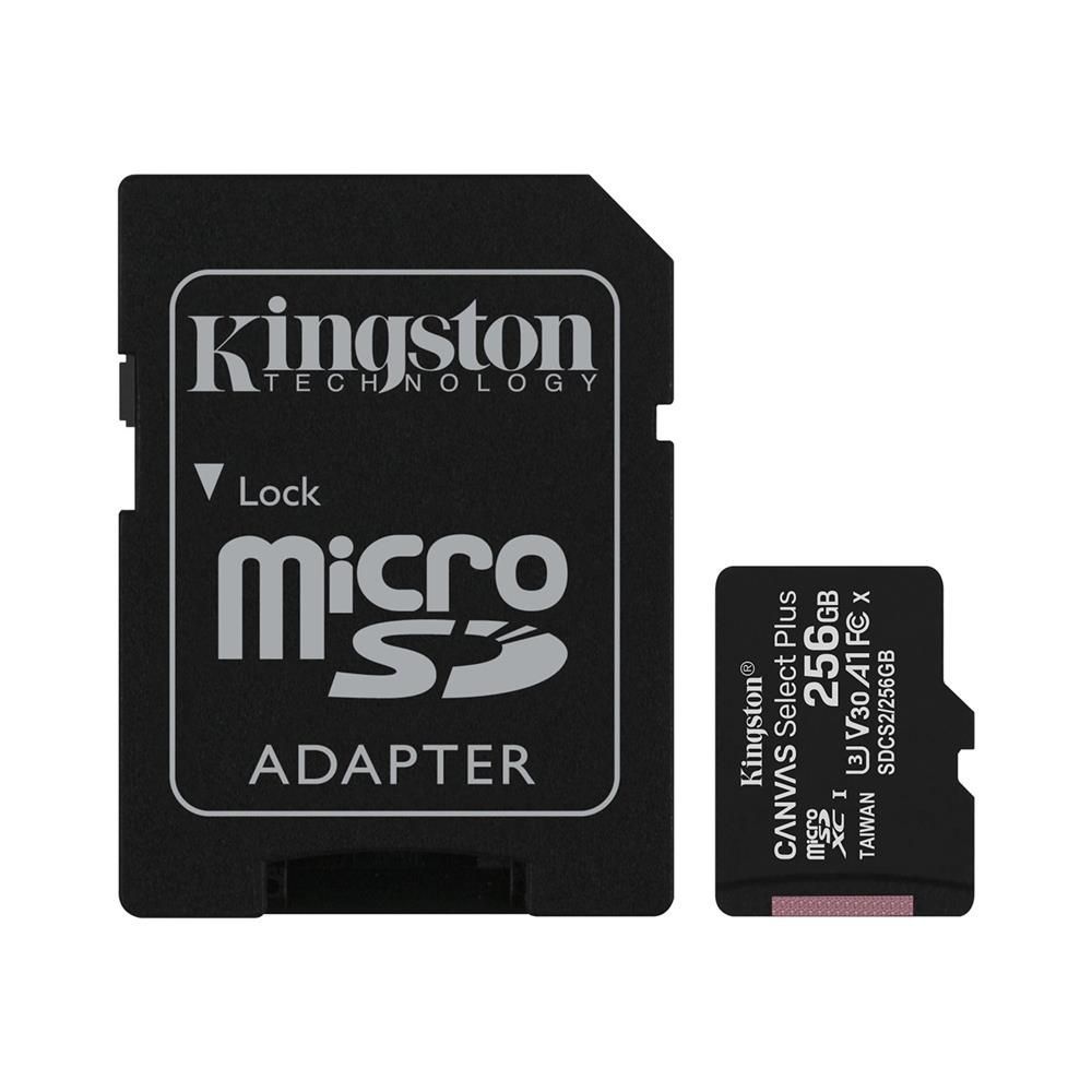 Memoria Micro SD Kingston Canvas Select Plus 256Gb Clase 10